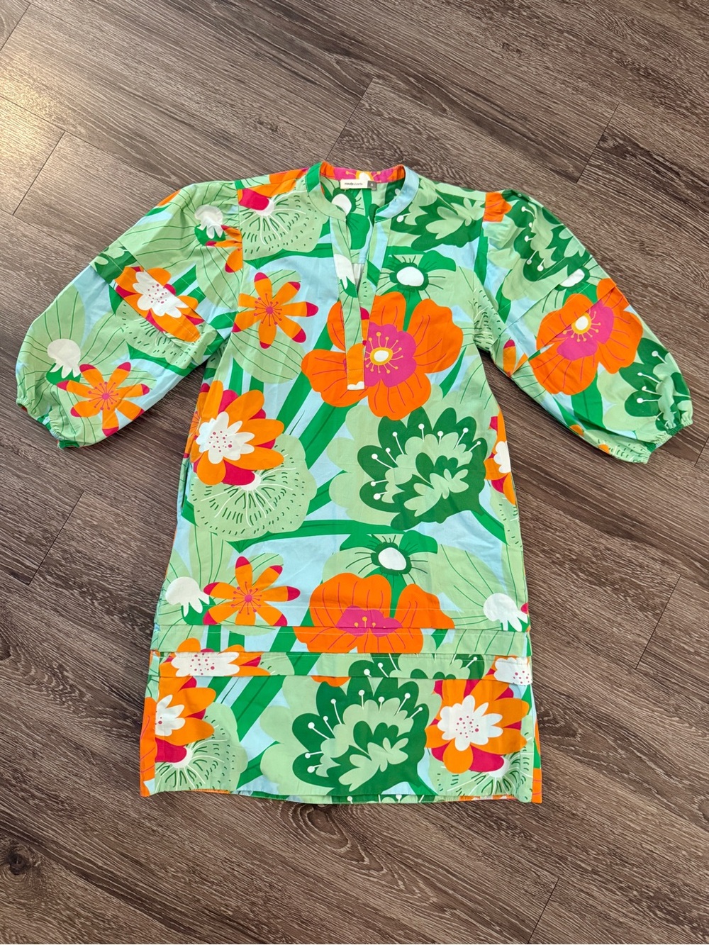 Maude Vivante Freya Dress In Floral Pops In Green
